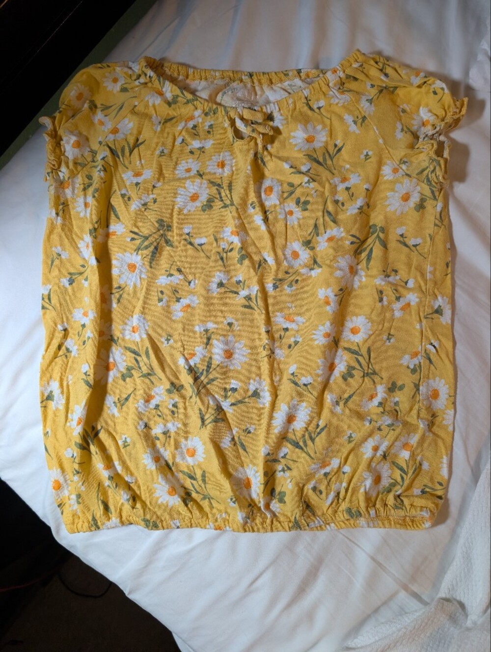 The Children's Place Yellow Daisy Floral Top